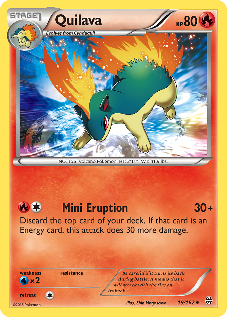 Quilava (19/162) [XY : Impulsion TURBO]