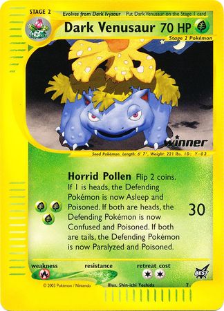 Venusaur Oscuro (7) (Ganador) [Lo Mejor de las Promocionales]