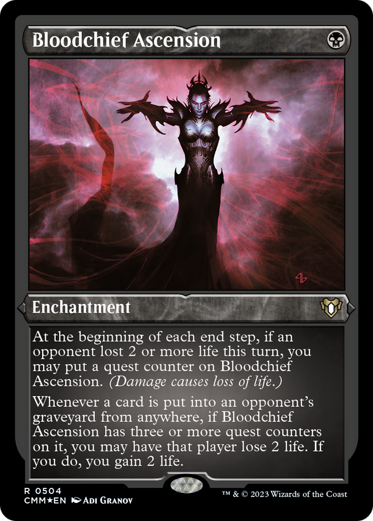 Ascension du Maître de Sang (gravé à l'acide) [Commander Masters]