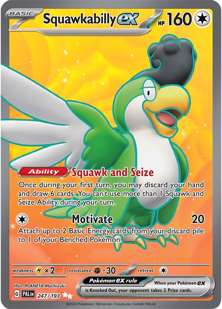 Squawkabilly ex (247/193) [Escarlata y Púrpura: Evolución en Paldea]