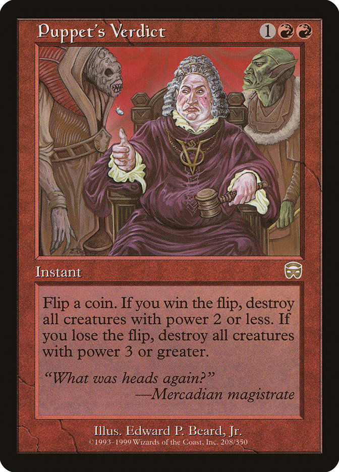 Le Verdict de la marionnette [Mercadian Masques]