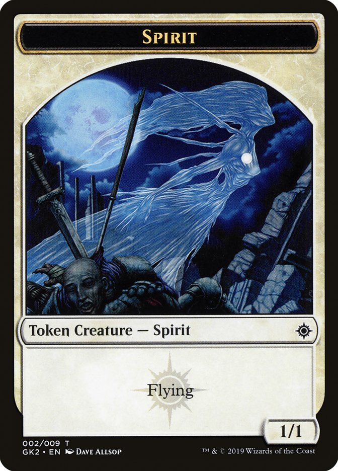 Esprit (002) // Esprit (010) Jeton recto-verso [Jetons de kit de guilde de l'Allégeance de Ravnica]