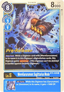 WereGarurumon: Modo Sagitario [BT5-029] [Cartas Promocionales de Pre-lanzamiento Batalla de Omni]