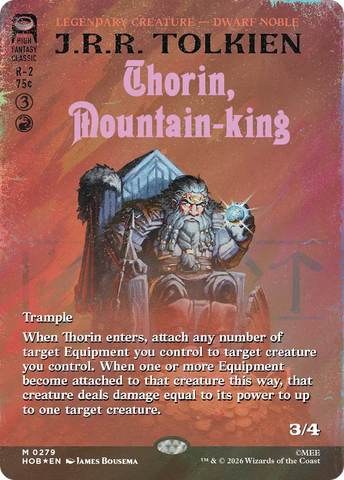 Thorin, rey bajo la montaña (sin bordes) (lámina de oleada) [El Hobbit]