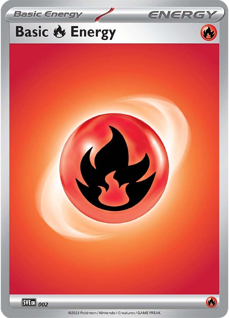 Energía Fuego (002) [Escarlata y Púrpura: Set Base]