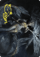 Sharae des Profondeurs Engourdies Carte artistique (signature estampillée or) [Série d'illustrations Les friches d'Eldraine]