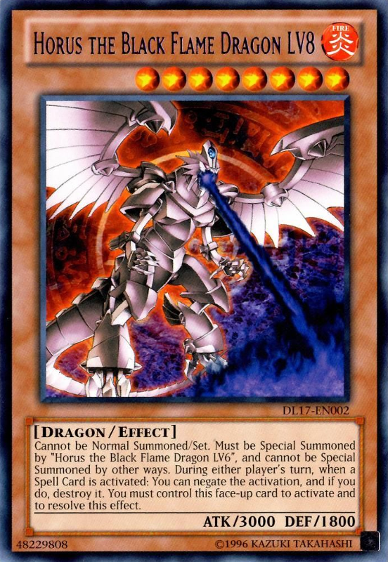 Horus le Dragon de la Flamme Noire LV8 (Violet) [DL17-EN002] Rare