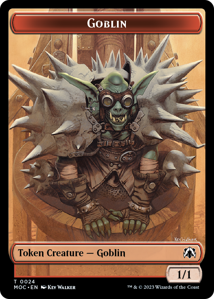 Goblin // Eldrazi Ficha de Doble Cara [Tokens de Commander de La Marcha de la Máquina]