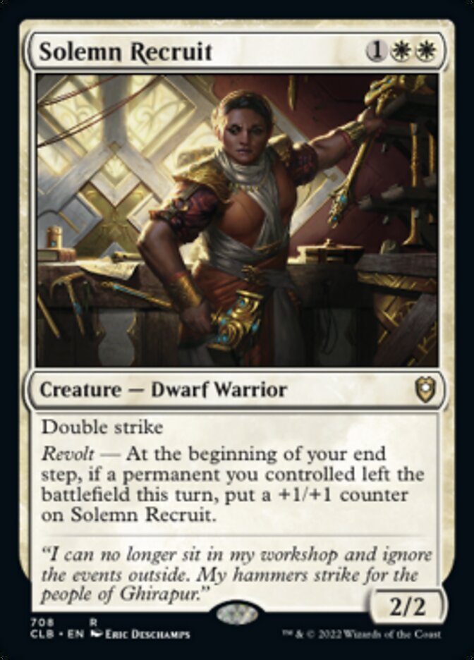 Recluta solemne [Commander Legends: Battle for Baldur's Gate]