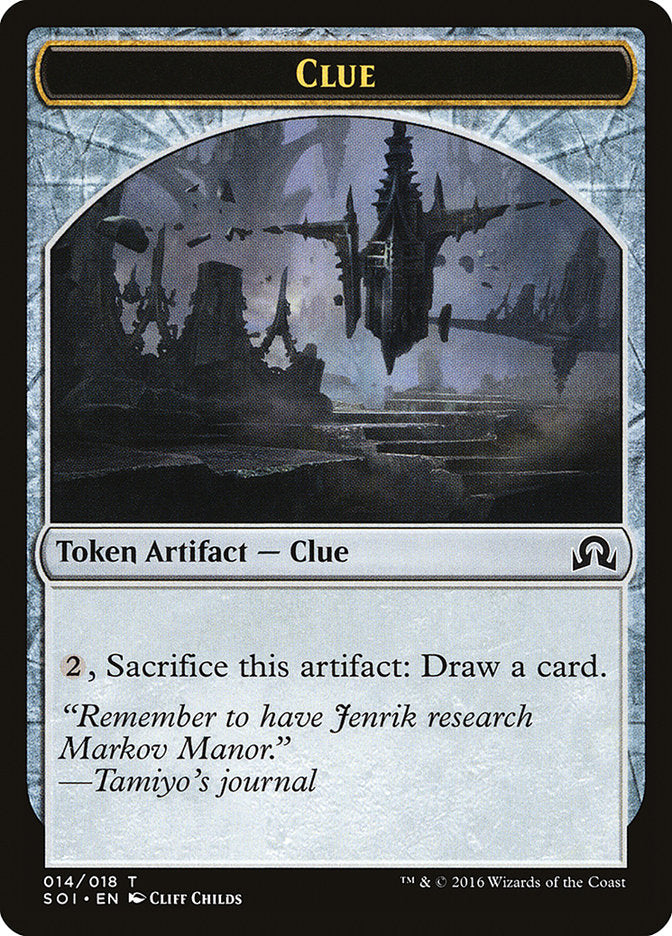 Jeton Indice (014/018) [Tokens Shadows over Innistrad]