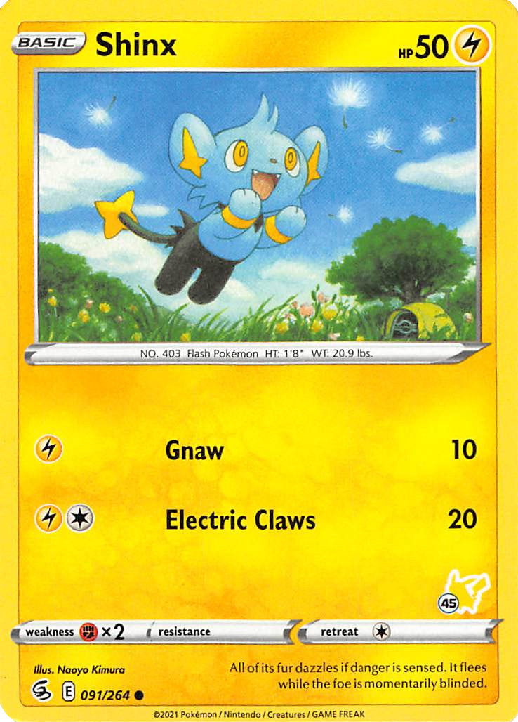 Shinx (091/264) (Sello de Pikachu n.º 45) [Battle Academy 2022]