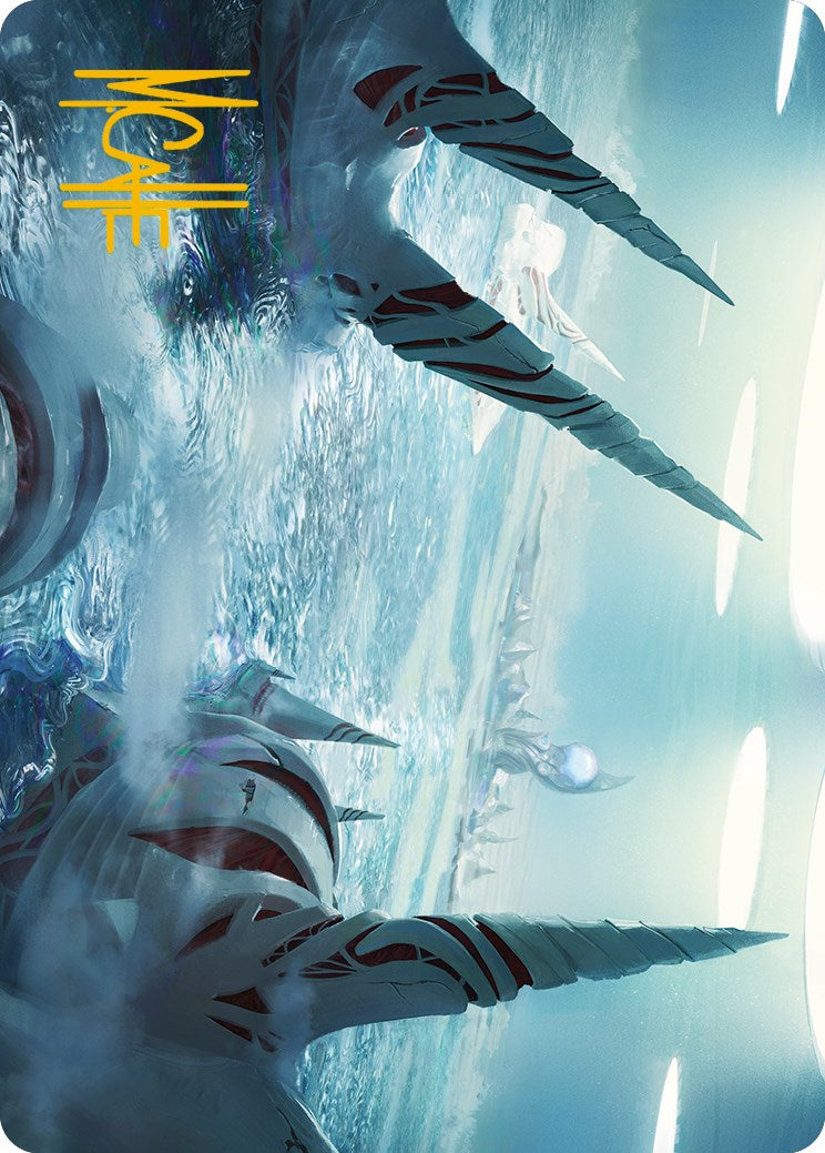 Carte artistique Littoral de Seachrome (Signature estampée or) [Phyrexia: Tout sera Un série d'illustrations]