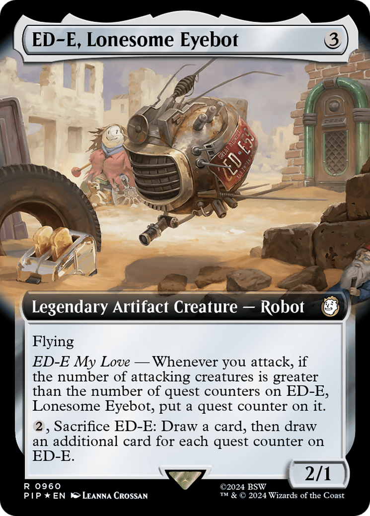 ED-E, robot œil solitaire (Illustration étendue) (Surge Foil) [Fallout]