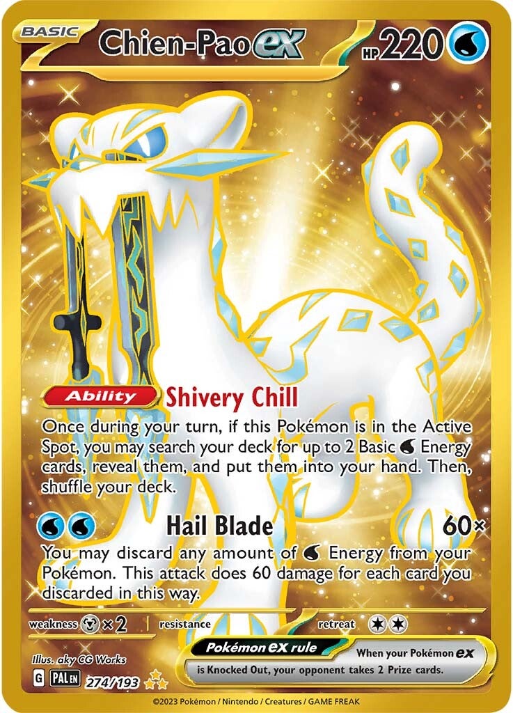 Chien-Pao ex (274/193) [Escarlata y Púrpura: Evolución en Paldea]