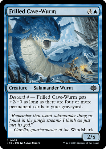 Gusano de las Cavernas con Volantes [Las Cavernas Perdidas de Ixalan]