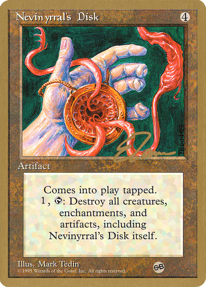 Disque de Nevinyrral (Eric Tam) (SB) [Pro Tour Collector Set]