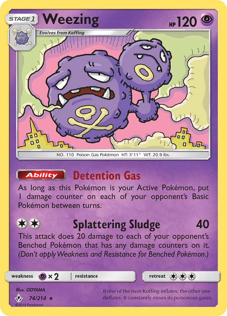 Weezing (74/214) [Sol y Luna: Lazos Indestructibles]