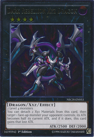Dragon Xyz de la Rébellion des Ténèbres [NECH-FR053] Ultra Rare Ultime