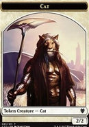 Gato // Gato Guerrero Ficha de dos caras [Commander 2017 Tokens]