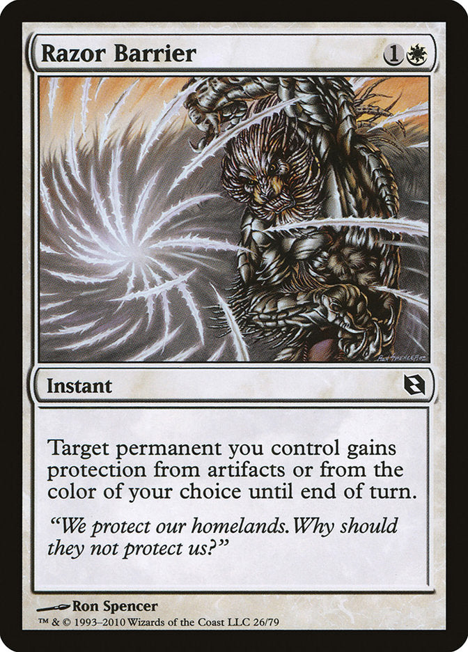 Barrière de rasoirs [Duel Decks: Elspeth vs. Tezzeret]
