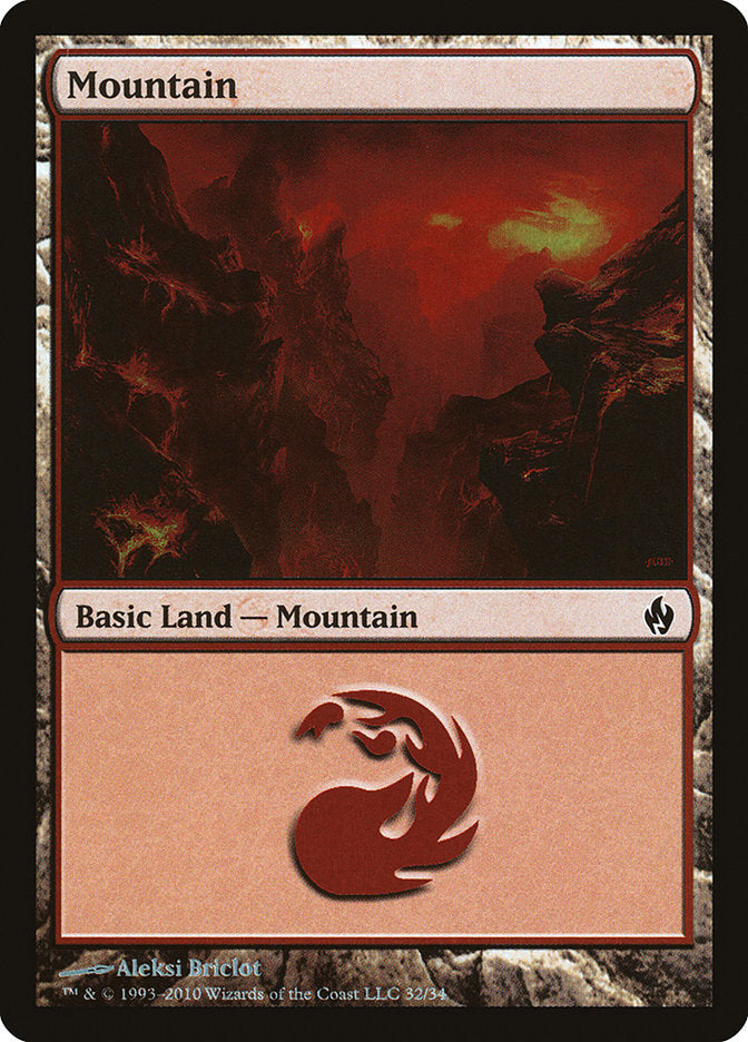 Montagne (32) [Série de Decks Premium : Feu et Foudre]