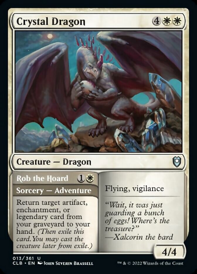 Dragon de cristal // Piller le trésor [Commander Legends : Battle for Baldur's Gate]
