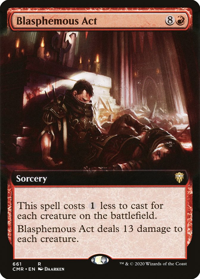 Acte blasphématoire (Extended Art) [Commander Legends]