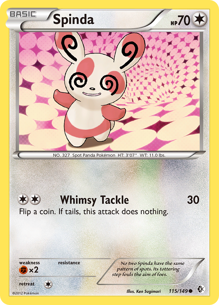 Spinda (115/149) [Noir & Blanc : Frontières Franchies]