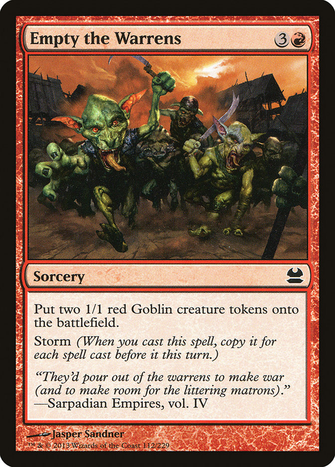Vider les terriers [Modern Masters]