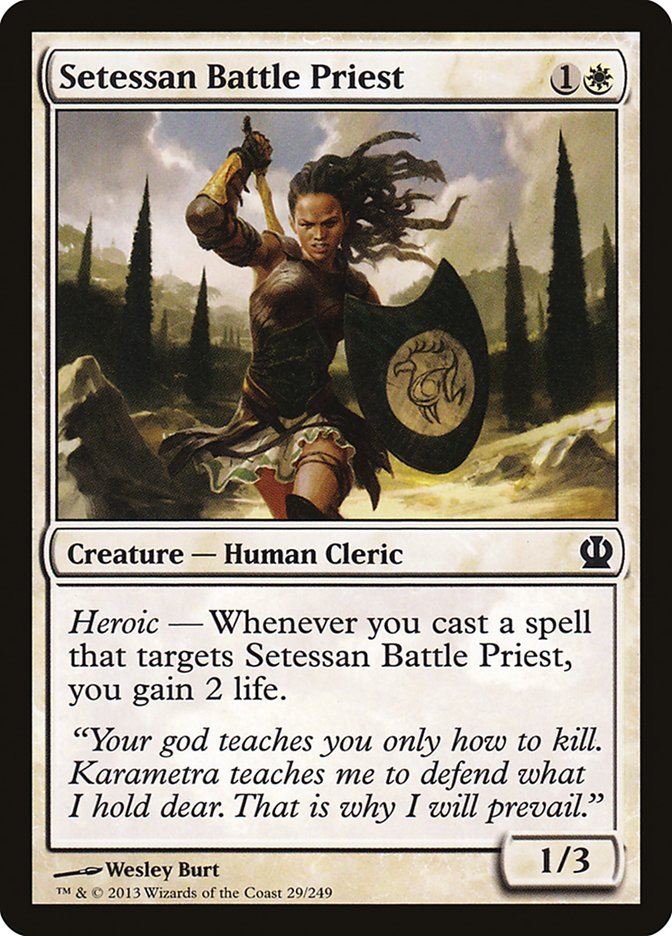 Prêtresse de bataille sethoise [Theros]
