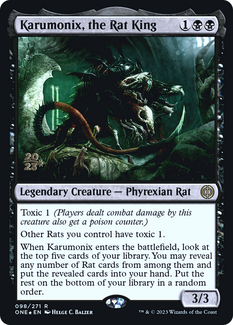 Karumonix, le Roi des Rats [Promos d'Avant-Première Phyrexia : Tout s'unit]