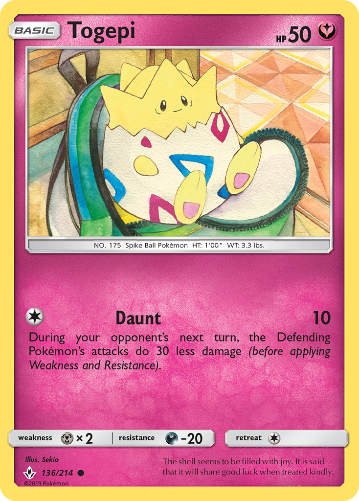 Togepi (136/214) [Sol y Luna: Lazos Indestructibles]