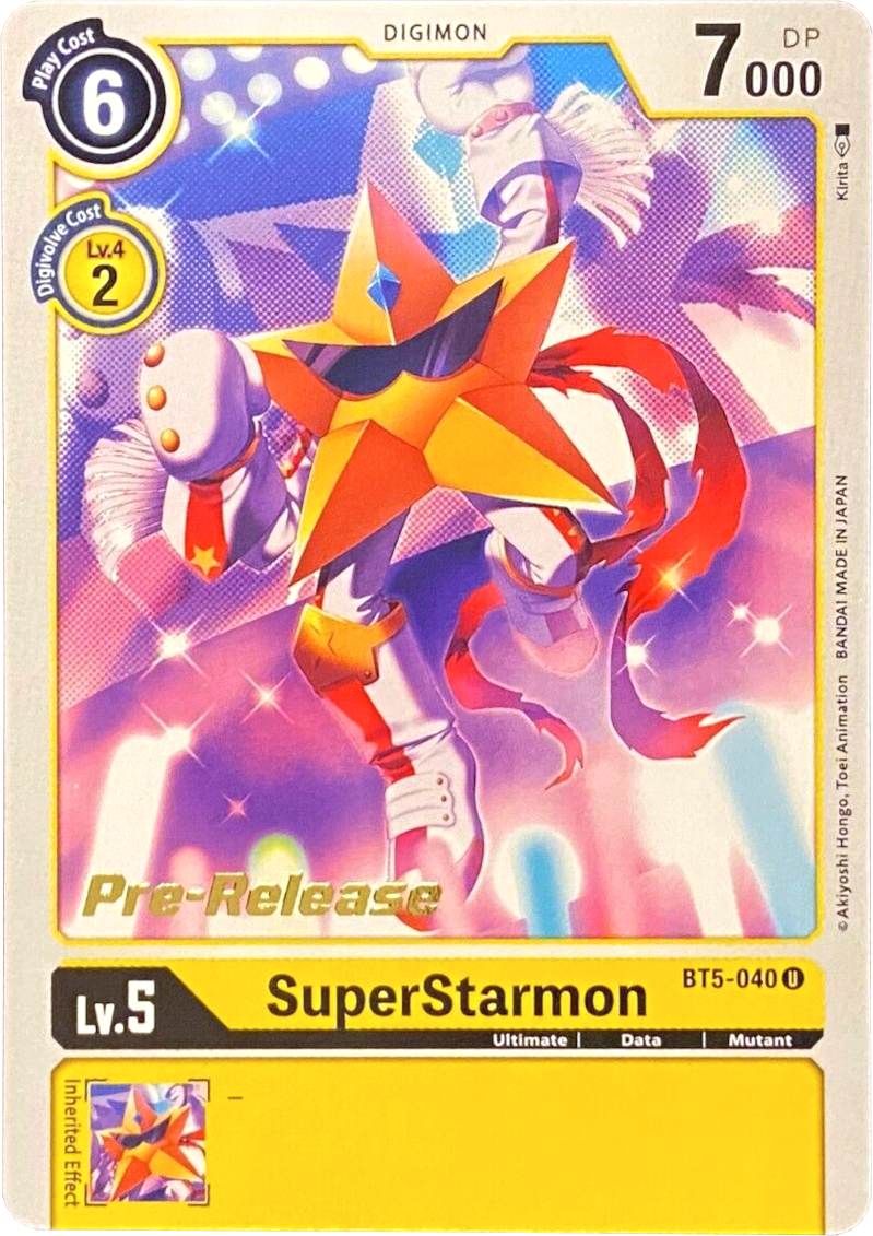 SuperStarmon [BT5-040] [Cartas Promocionales de Prelanzamiento de Battle of Omni]
