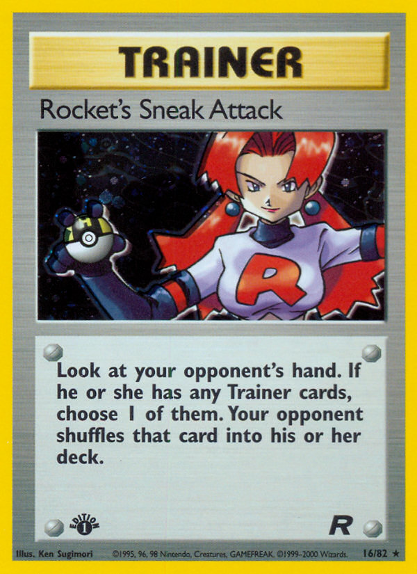 Attaque Furtive de Rocket (16/82) [Team Rocket Première Édition]