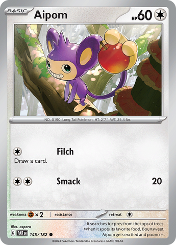Aipom (145/182) [Escarlata y Púrpura: Paradoja Temporal]