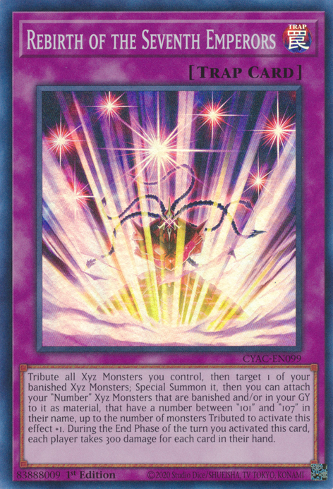 Renacimiento de los Siete Emperadores [CYAC-EN099] Super Rara
