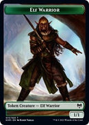 Guerrière Elfe // Démon Berserker Jeton double face [Jetons de Kaldheim]