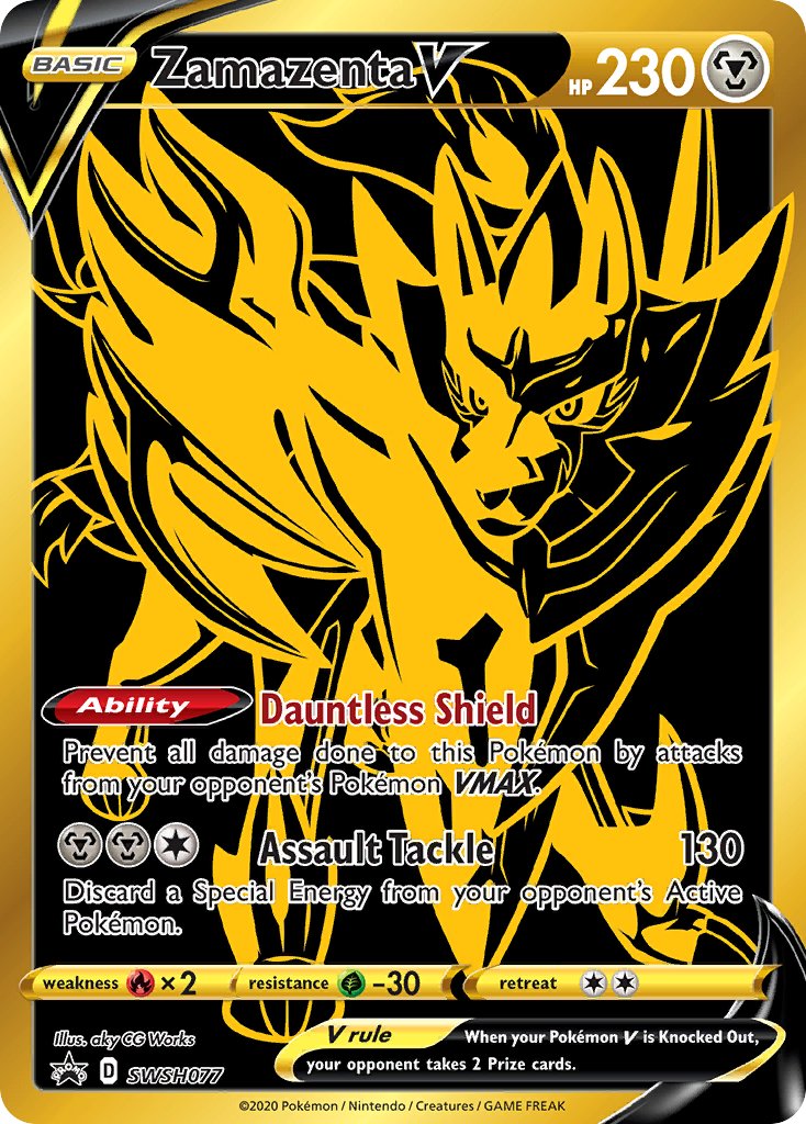 Zamazenta V (SWSH077) [Épée et Bouclier : Promos Étoile Noire]