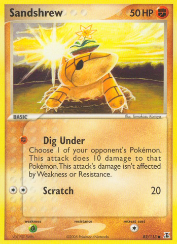 Sandshrew (82/113) [EX: Especie Delta]