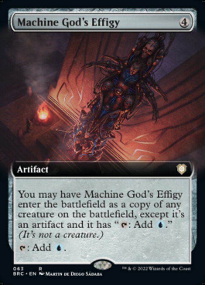 Effigie du dieu-machine (Extended Art) [The Brothers' War Commander]
