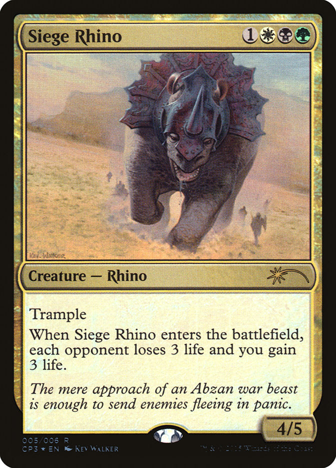 Rhinocéros de siège [Magic Origins Clash Pack]