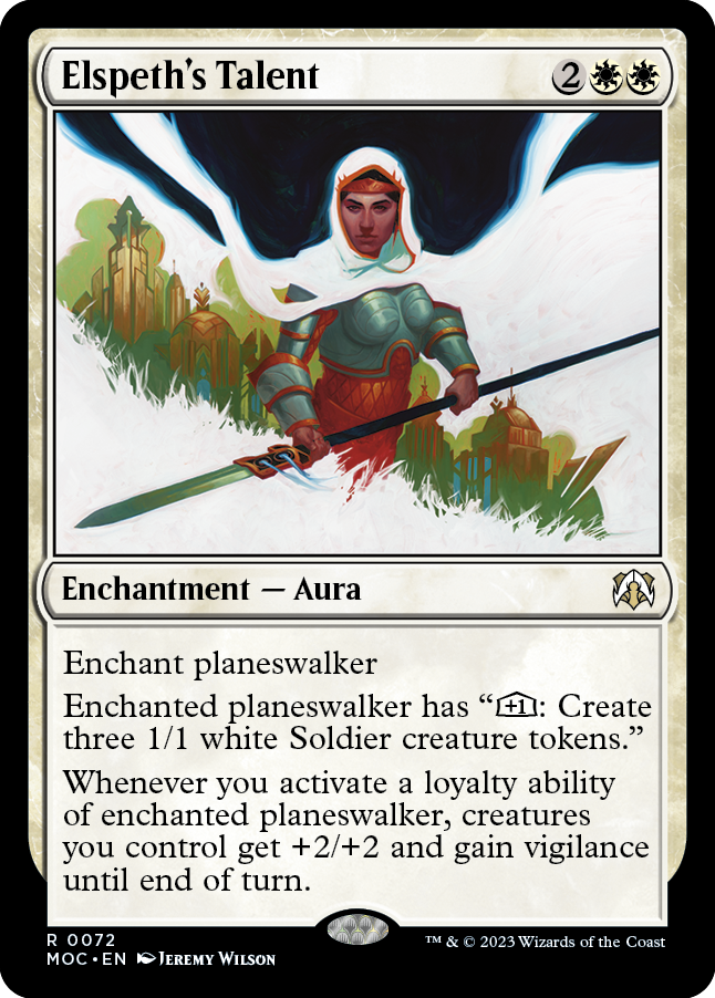 Talento de Elspeth [Commander de Marcha de las Máquinas]