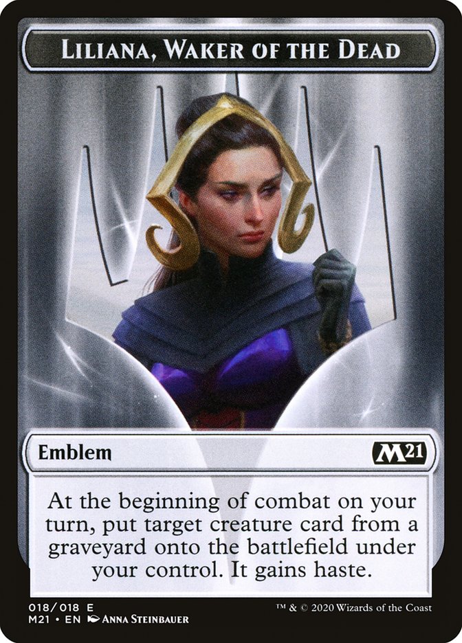 Emblème de Liliana, destructrice des morts [Jetons de l'édition de base 2021]