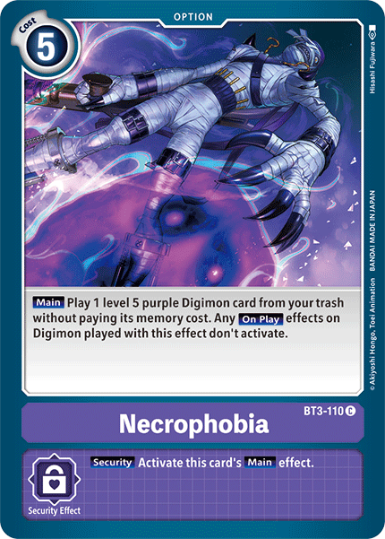 Necrofobia [BT3-110] [Lanzamiento Special Booster Ver.1.5]