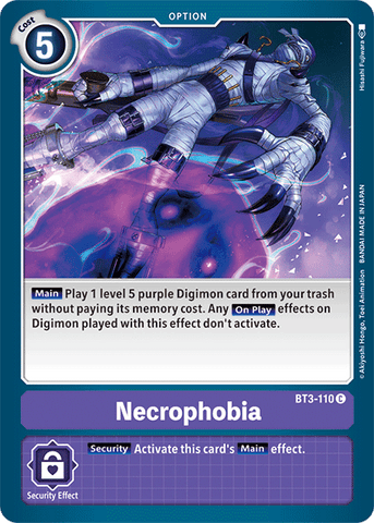 Necrofobia [BT3-110] [Lanzamiento Special Booster Ver.1.5]