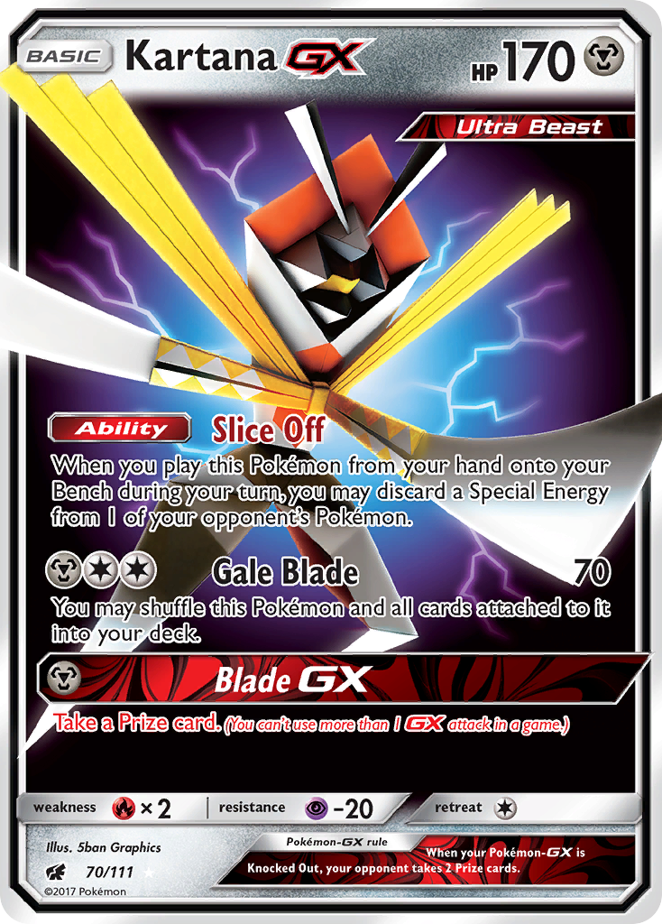 Kartana GX (70/111) [Soleil et Lune : Invasion Carmin]