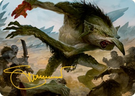 Carte artistique Troll (Signature estampée à l'or) [Donjons & Dragons : Aventures dans les Royaumes Oubliés Série d'art]