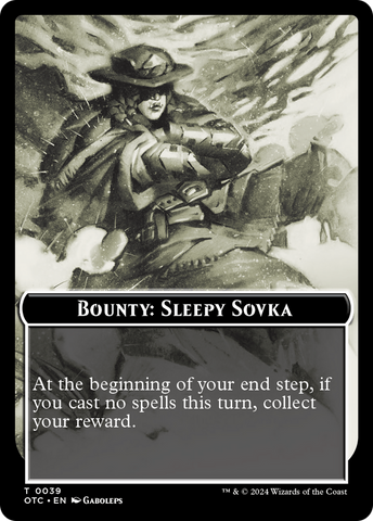 Recompensa: Sovka Somnolienta // Reglas de las recompensas Ficha de dos caras [Fichas de Commander de Forajidos de Cruce de Truenos]