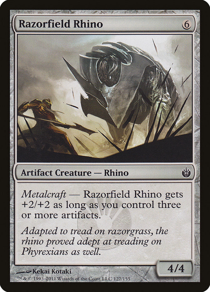 Rhinocéros de Rasoirchamp [Mirrodin Assiégé]
