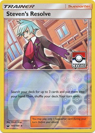 Determinación de Steven (145/168) (Carta de liga) [Sol y Luna: Tormenta Celestial]